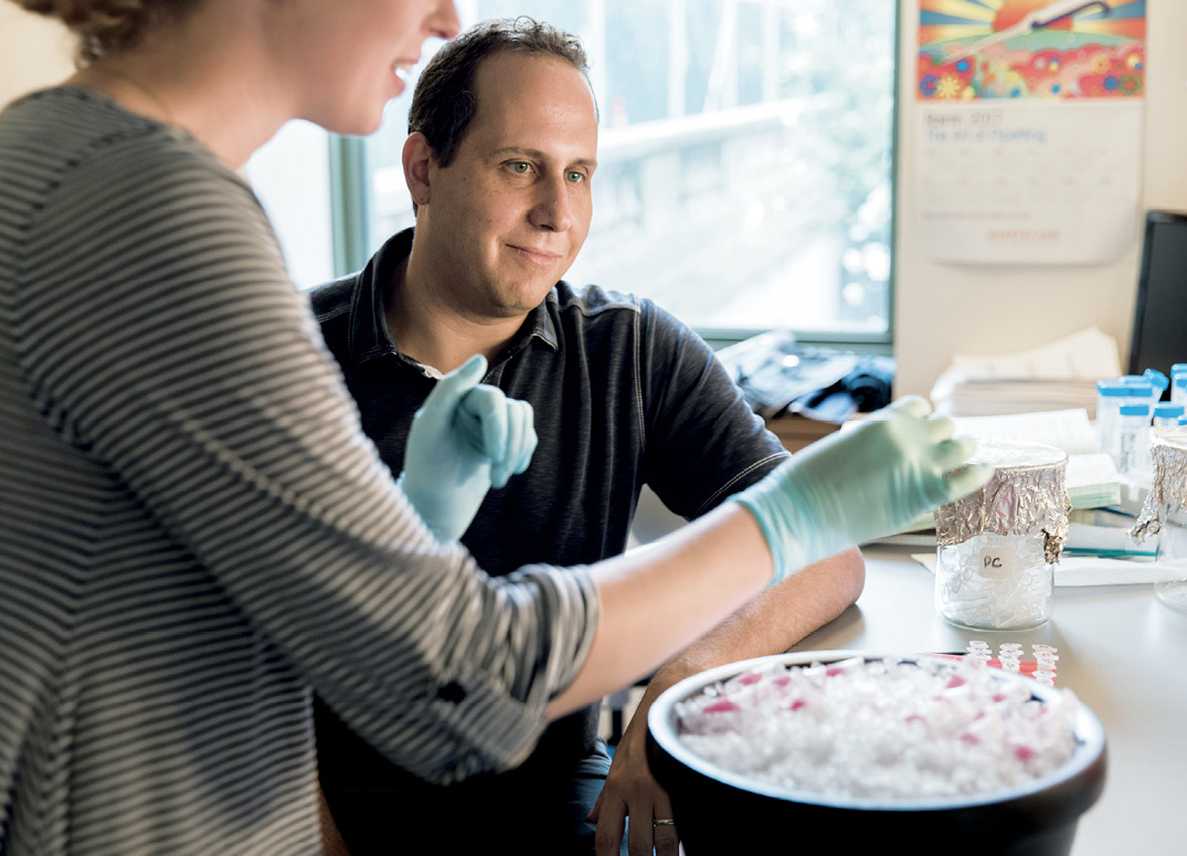 Cohen with research assistant Audrey Crane.