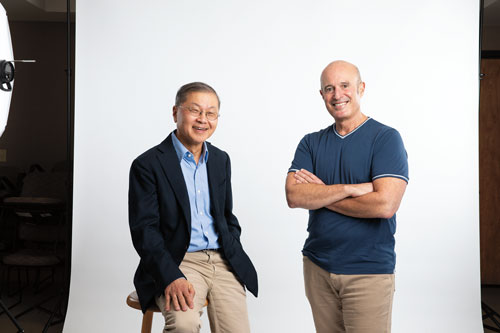 David Ho, the Irene Diamond Professor, and Martin Markowitz, ADARC clinical director.