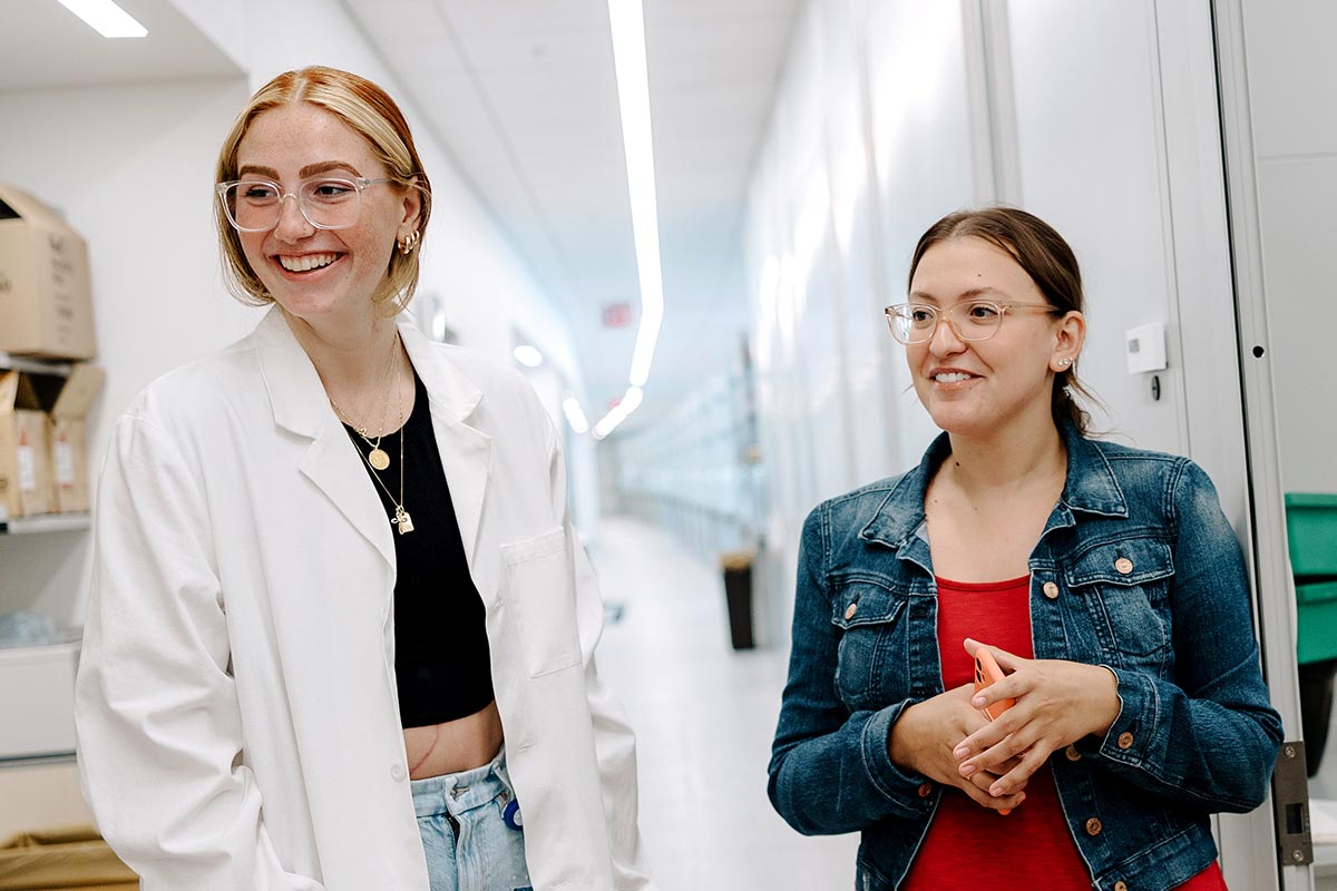 Ryan with colleague Jeannie Carreiro, a graduate student working with CRISPR-Cas9